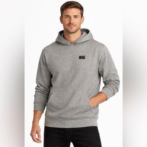 American Eagle Outfitters Men’s Gray Textured Hoodie - Size Medium